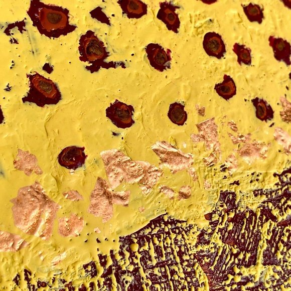 Digging Deep - Original Abstract Art Encaustic Wax Painting 8x10in Home Decor - Picture 10 of 12